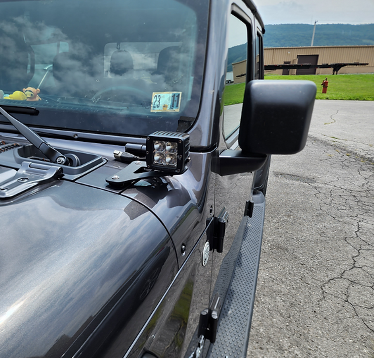 Outta Hand Fab JLJT-A-PLR-MNT A-Pillar Light Mount Kit for Jeep Wrangler JL & Gladiator JT 2018+