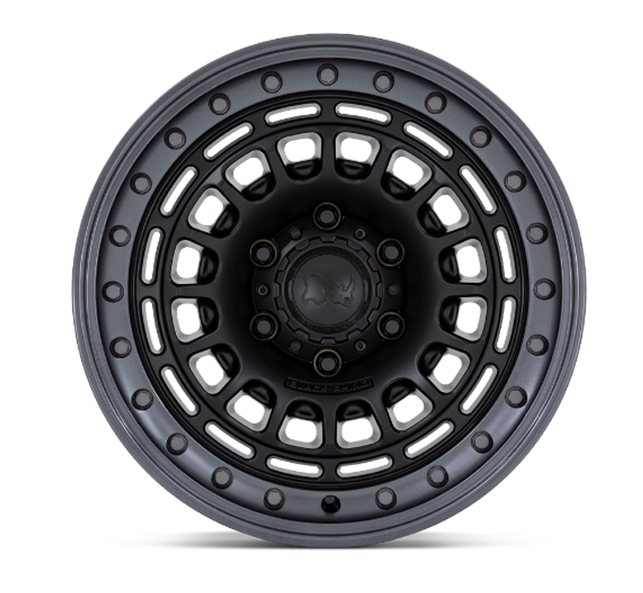 Black Rhino Wheels BR014MA17905012N Sahara Wheel 17x9 in Matte Black with Gunmetal Lip
