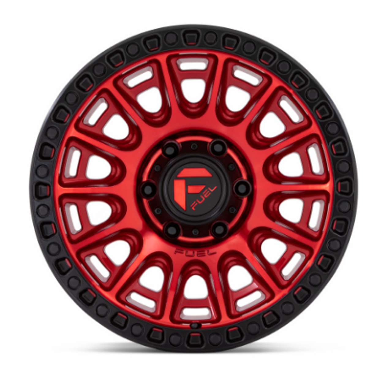 Fuel D83417907545 Cycle Wheel 17x9 in Candy Red with Black Ring