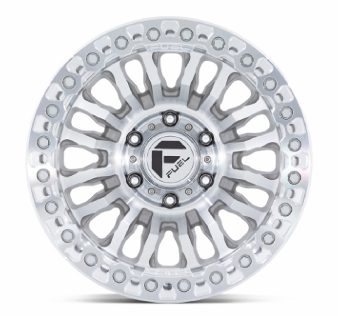 Fuel FC125DX17905038N Rincon Beadlock Wheel 17x9 in Machined