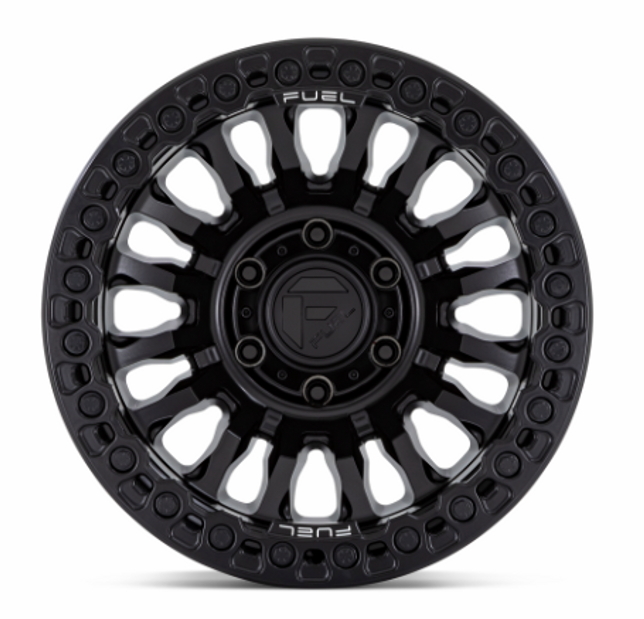 Fuel FC125MX17905038N Rincon Beadlock Wheel 17x9 in Blackout