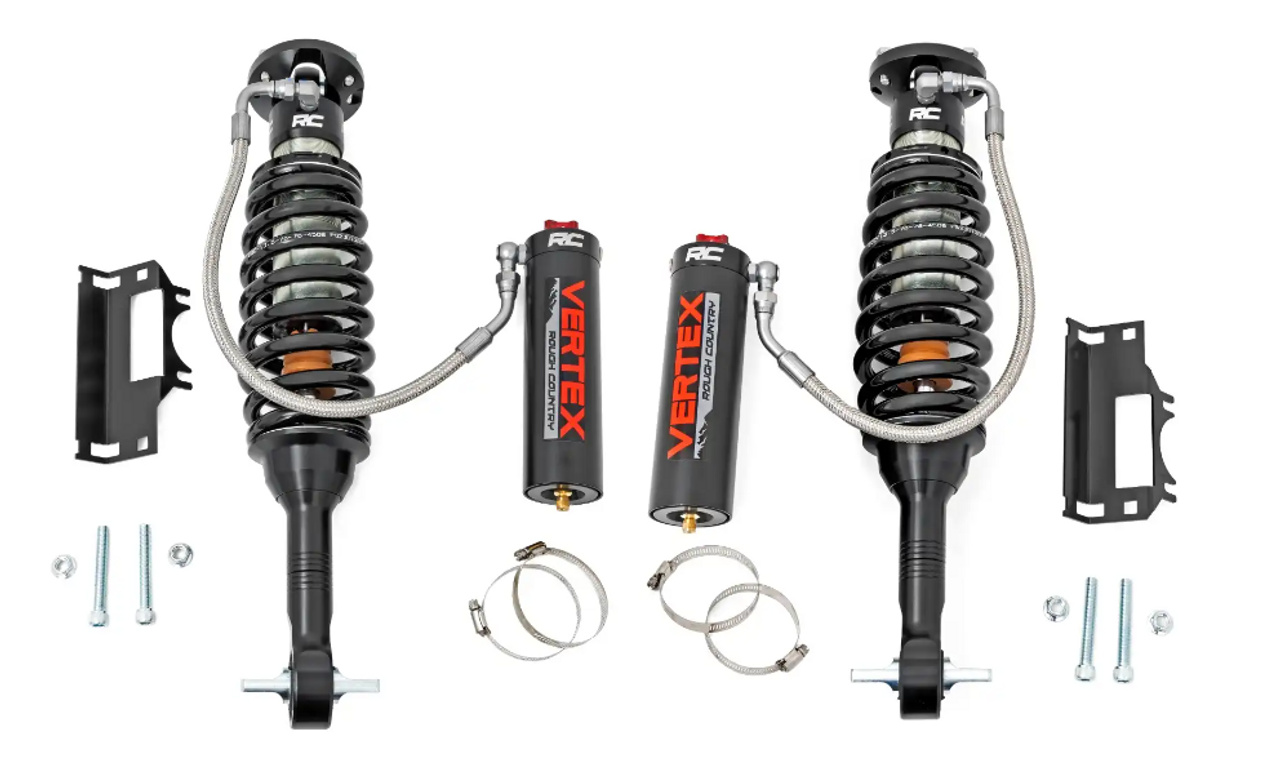 Rough Country 689044 Vertex 2.5 Front Adjustable Coilovers 3.5" for Ford Bronco & Raptor 2021+
