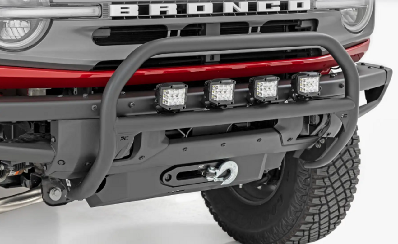 Rough Country 51100 Nudge Bar for OE Modular Steel Bumper for Ford Bronco & Raptor 2021+