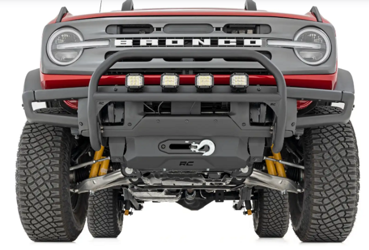 Rough Country 51100 Nudge Bar for OE Modular Steel Bumper for Ford Bronco & Raptor 2021+