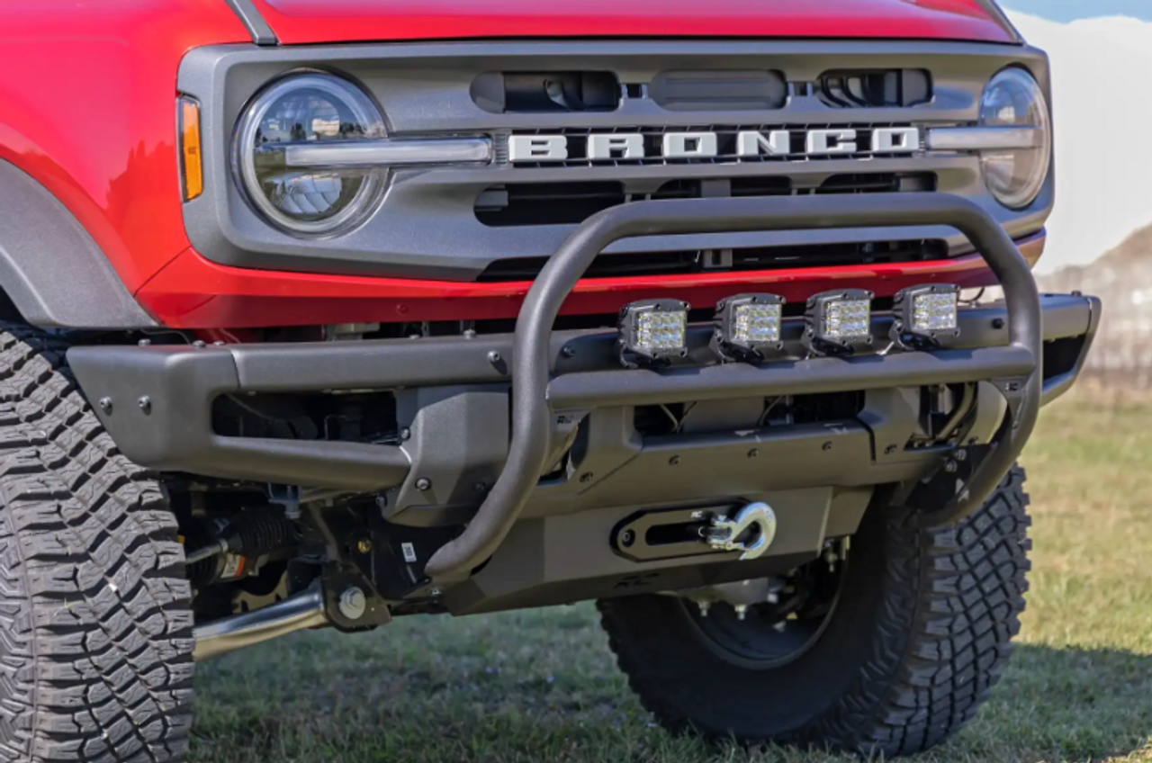 Rough Country 51100 Nudge Bar for OE Modular Steel Bumper for Ford Bronco & Raptor 2021+