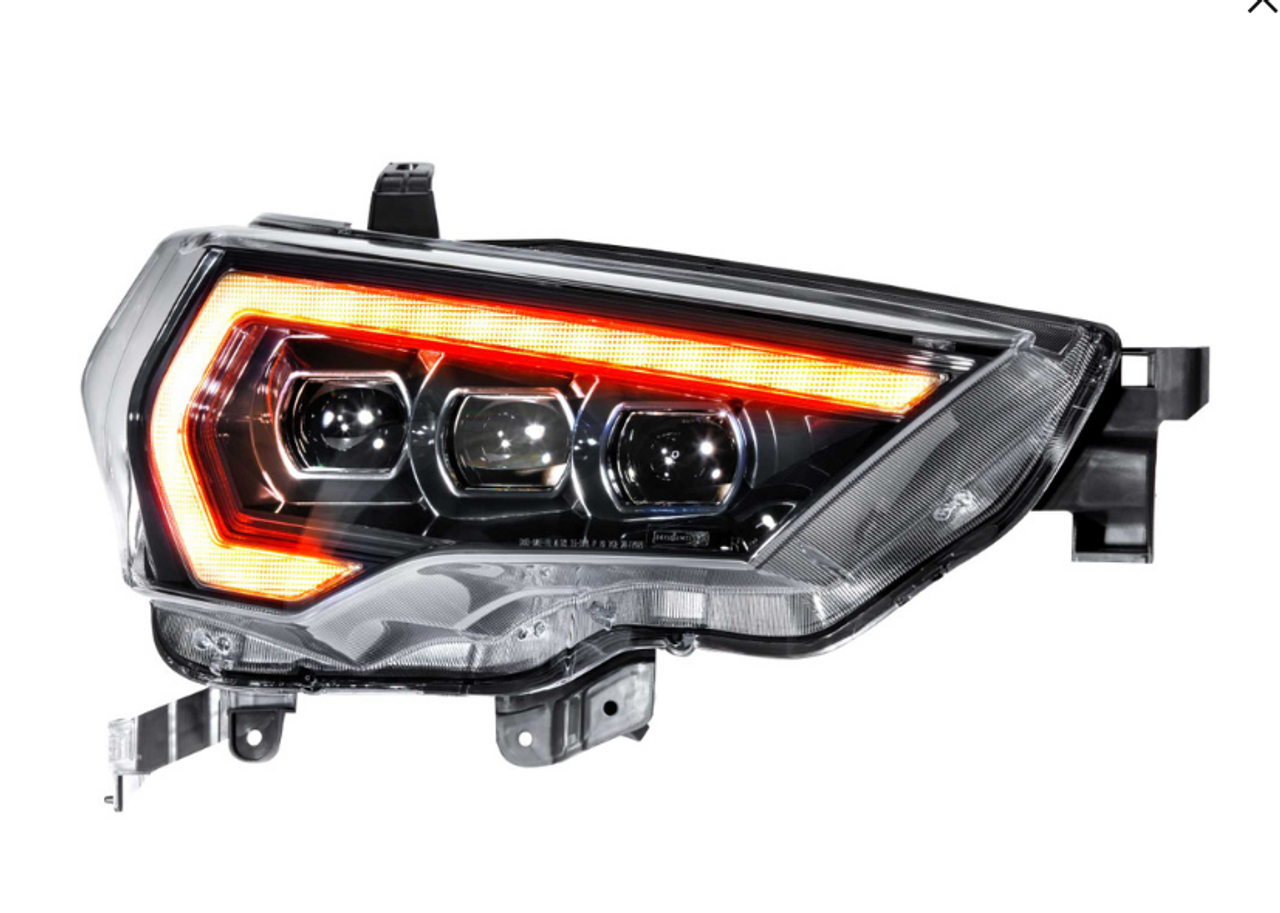 Morimoto LF531.2-A-ASM XB LED Headlight Pair in Amber for Toyota 4Runner 2014+