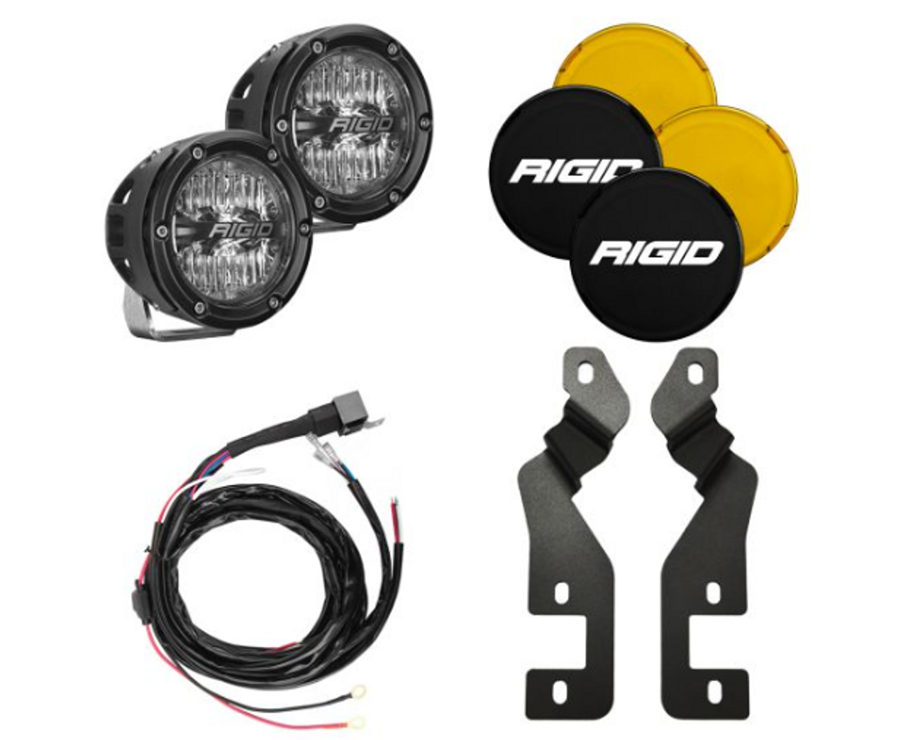 Rigid Industries 46711 A-Pillar LED Light Mount Kit with 360 Series Drive Optic for Ford Bronco Sport 2021+