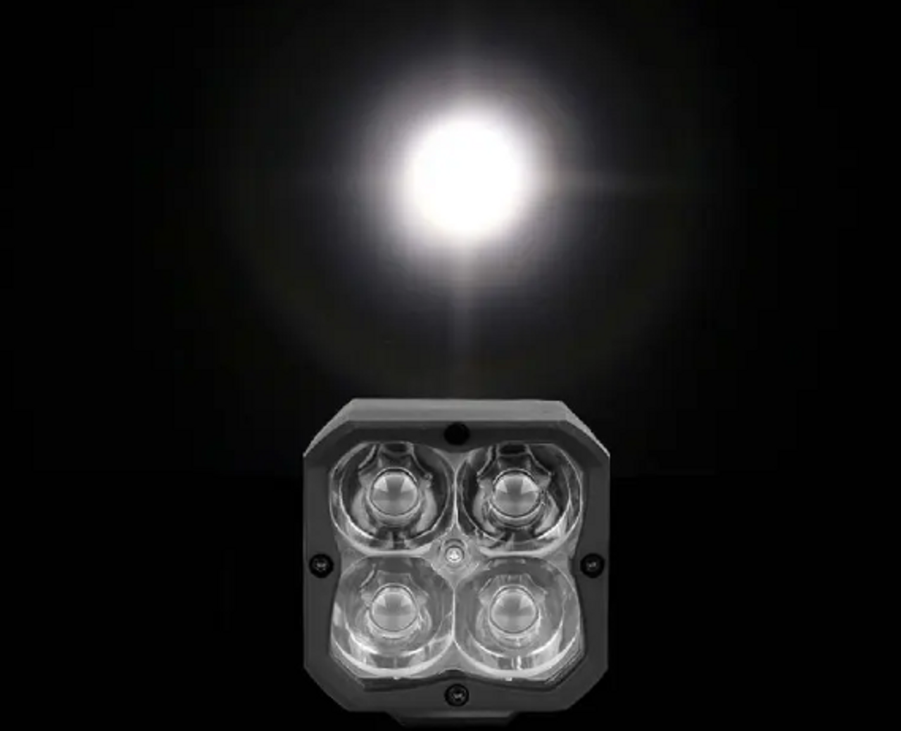 XK Glow XK065001-S-KIT XKChrome 20W LED Cube Lights with RGB Accent & Controller | Spot Beam