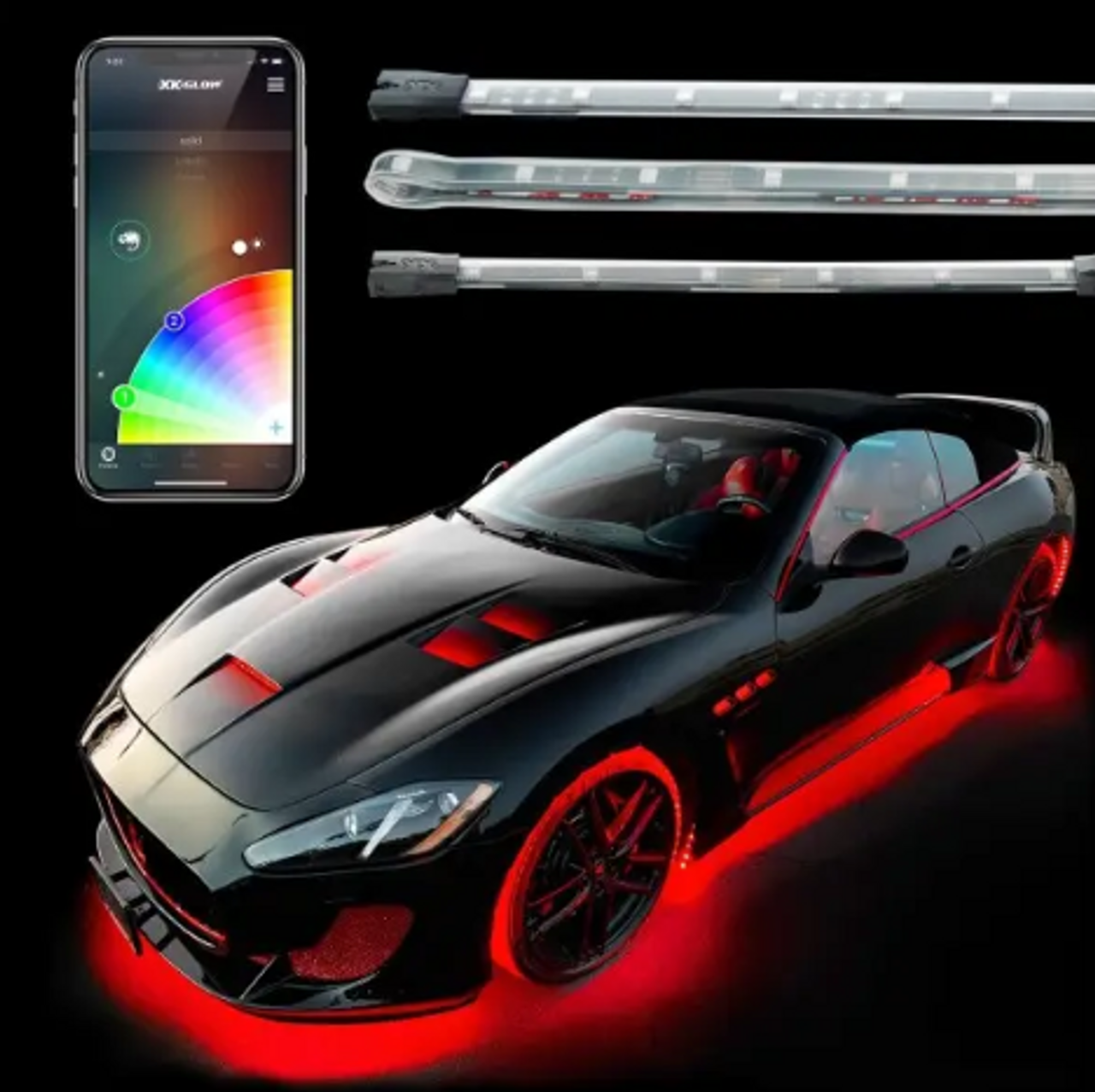 XK Glow KS-CAR-STANDARD XChrome Undercar LED Accent Light Kit