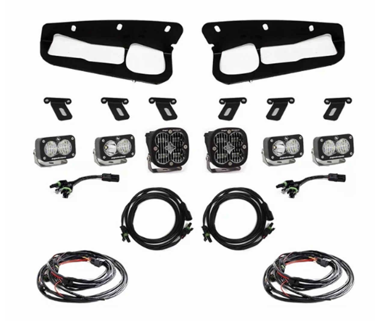 Baja Designs 447761 Clear SAE Fog Pocket Kit for Ford Bronco 2021+