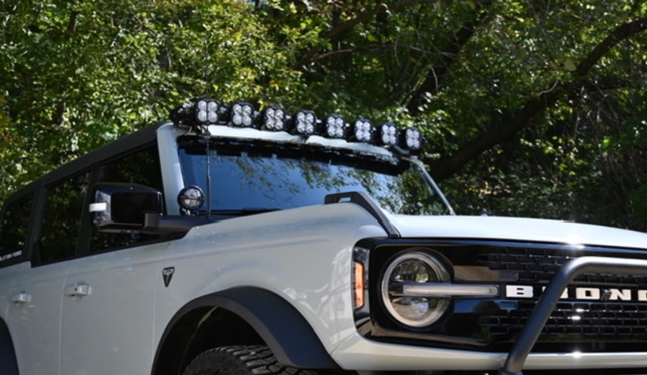 Baja Designs 447756UP 8 XL Series Linkable Roof Light Bar Kit with Upfitter for Ford Bronco 2021+