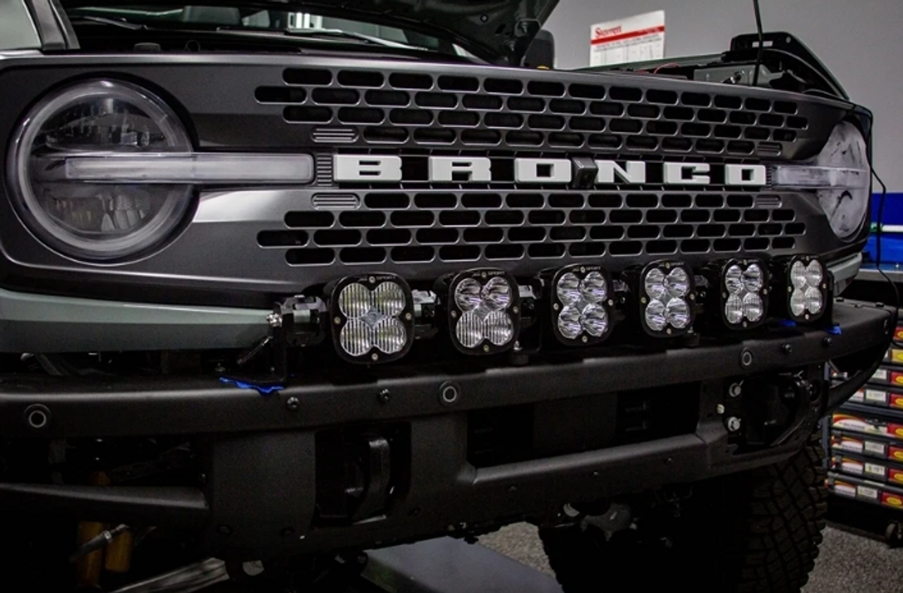 Baja Designs 447768UP 6 XL Linkable Light Bar Kit with Upfitter for Ford Bronco 2021+