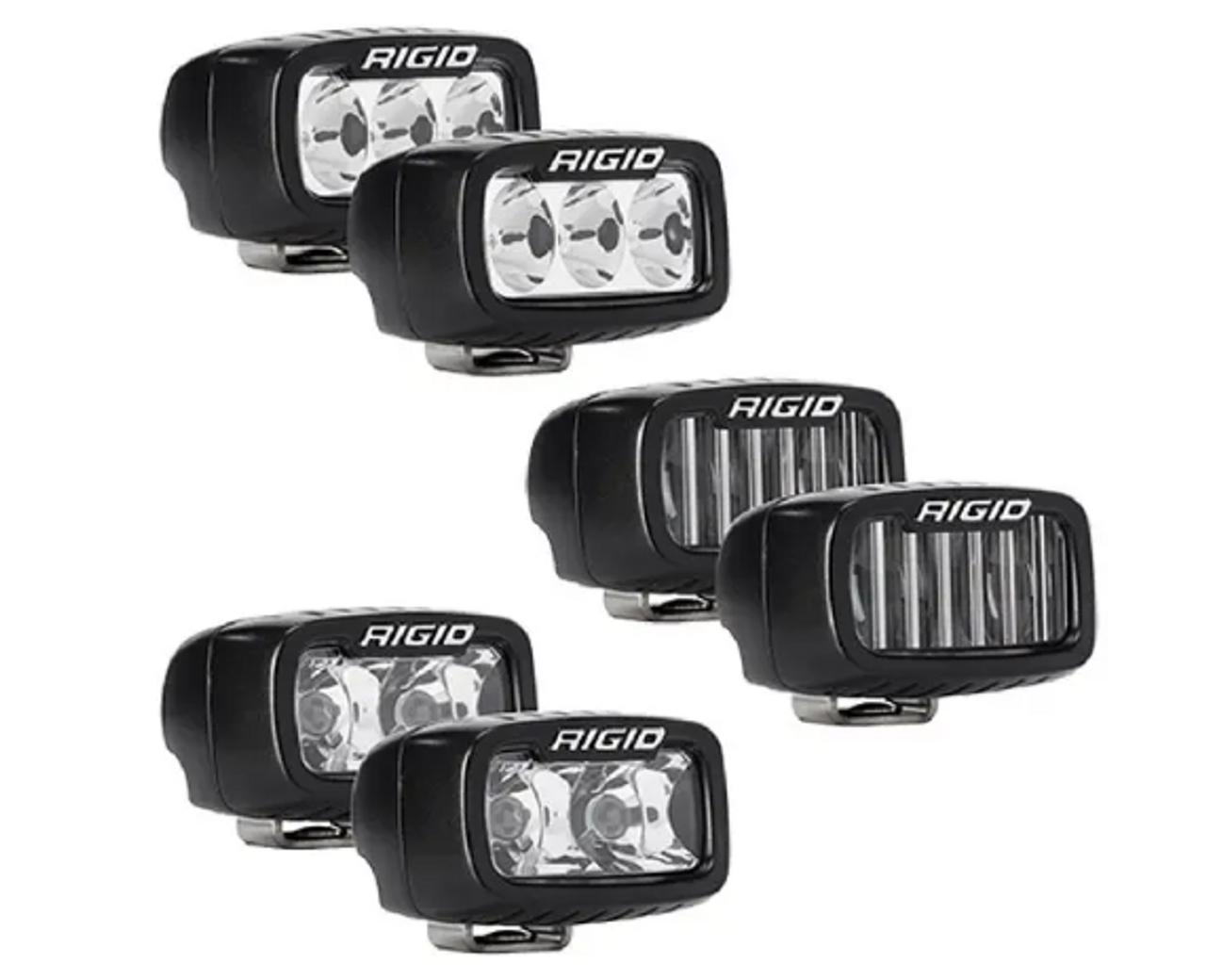 Rigid Industries 46731 Modular Bumper Triple SR-M Fog Light Kit for Ford Bronco 2021+