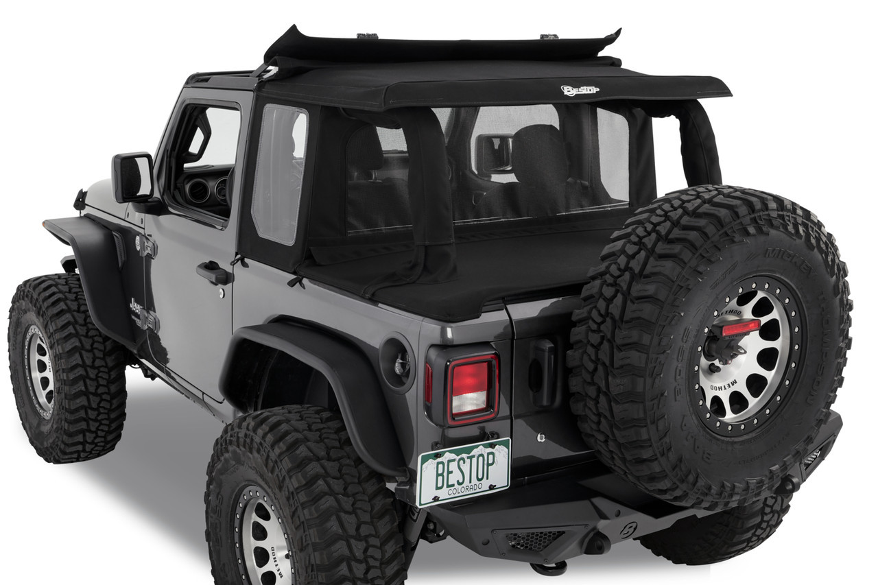Bestop 8010135 Halftop Conversion Kit for Jeep JL 2 Door 2018+