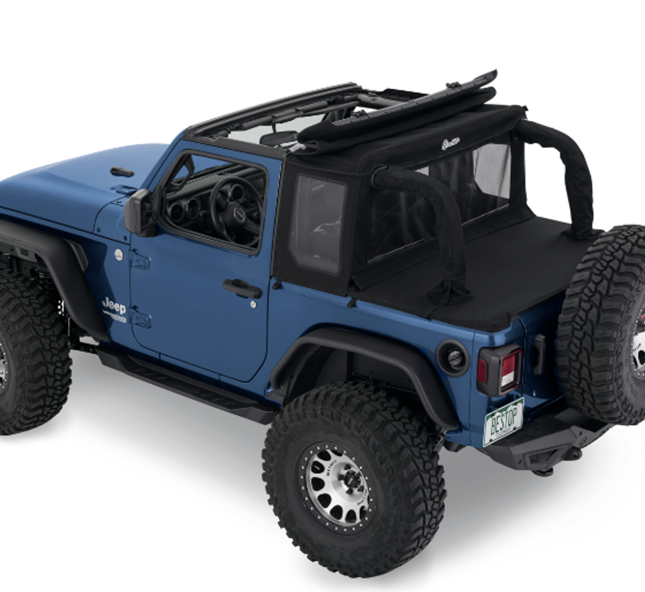 Bestop 5390335 HalfTop Soft Top for Jeep Wrangler JL 2 Door 2018+