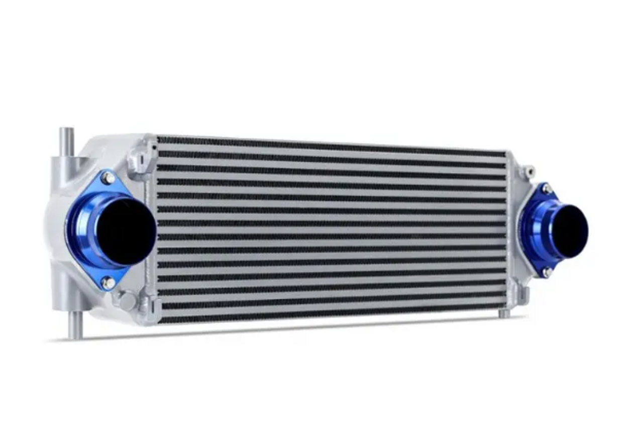 Mishimoto MMINT-BR27-21KBSL 2.7L Stock Location Intercooler Kit Black Pipes Silver Cooler for Ford Bronco 2021+