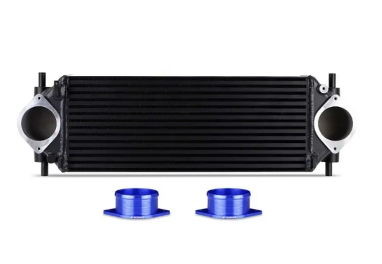 Mishimoto MMINT-BR27-21KBBK 2.7L Stock Location Intercooler Kit Black Pipes Black Cooler for Ford Bronco 2021+