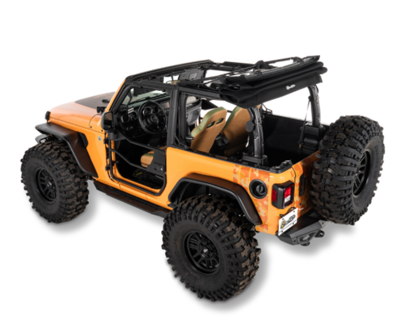 Bestop 54930-35 TrekTop Glide in Black Diamond for Jeep Wrangler JL 2 Door 2018+