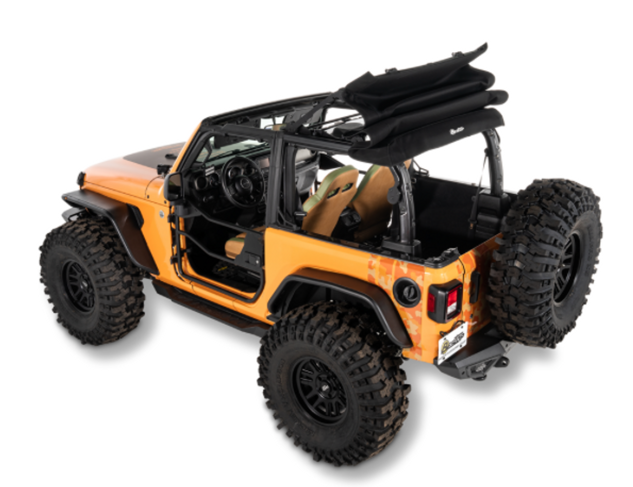 Bestop 54930-35 TrekTop Glide in Black Diamond for Jeep Wrangler JL 2 Door 2018+