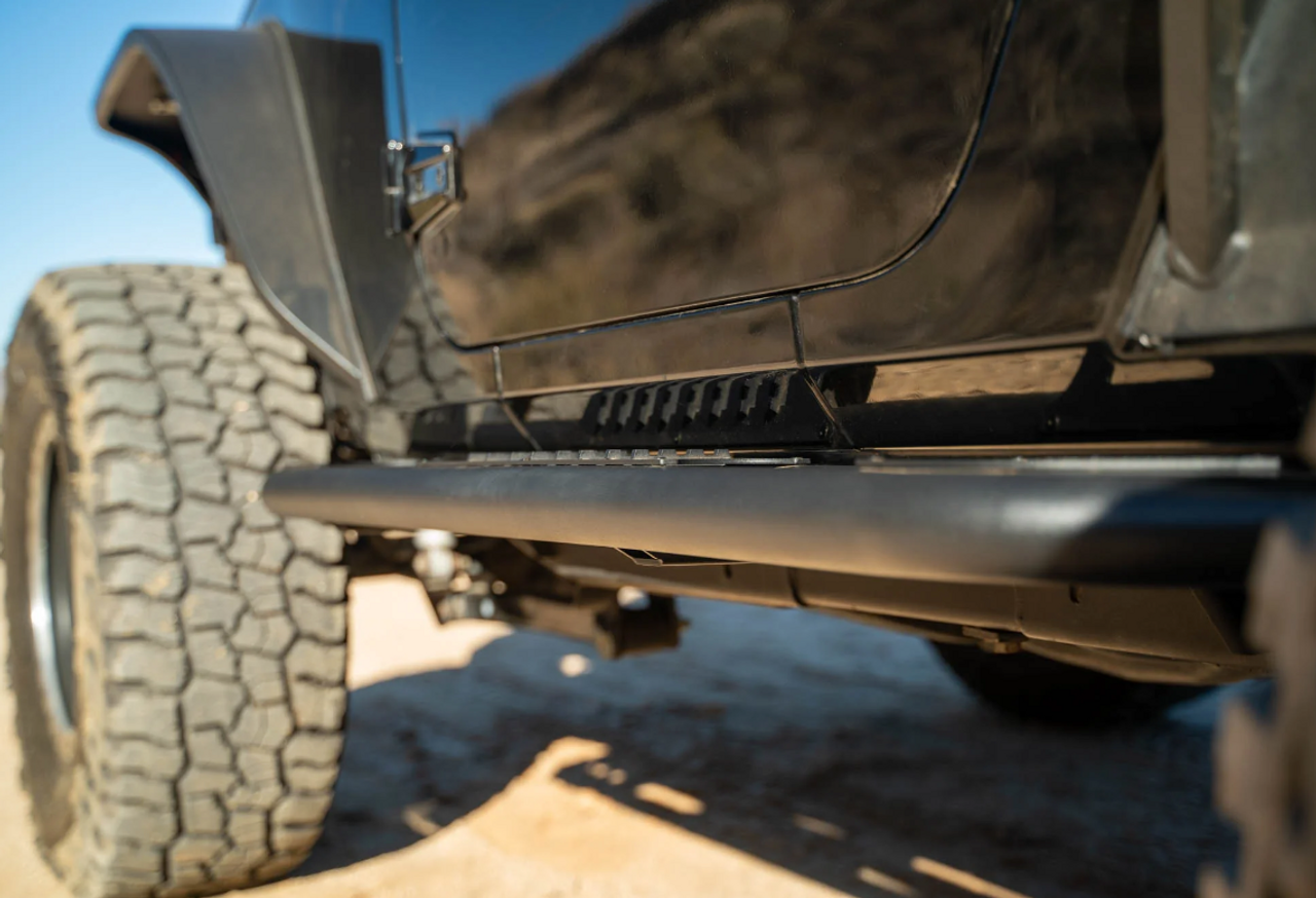 DV8 Offroad SRJK-09 OE Plus Series Side Steps for Jeep Wrangler JK 2 Door 2007-2018