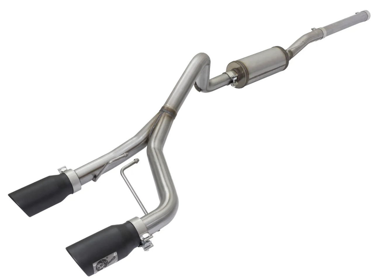 aFe Power 49-48056-B Rebel Series 2.5" 409 Stainless Steel Cat Back Exhaust System for Jeep Wrangler JK 2007-2018