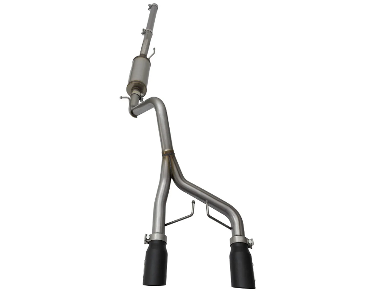 aFe Power 49-48056-B Rebel Series 2.5" 409 Stainless Steel Cat Back Exhaust System for Jeep Wrangler JK 2007-2018