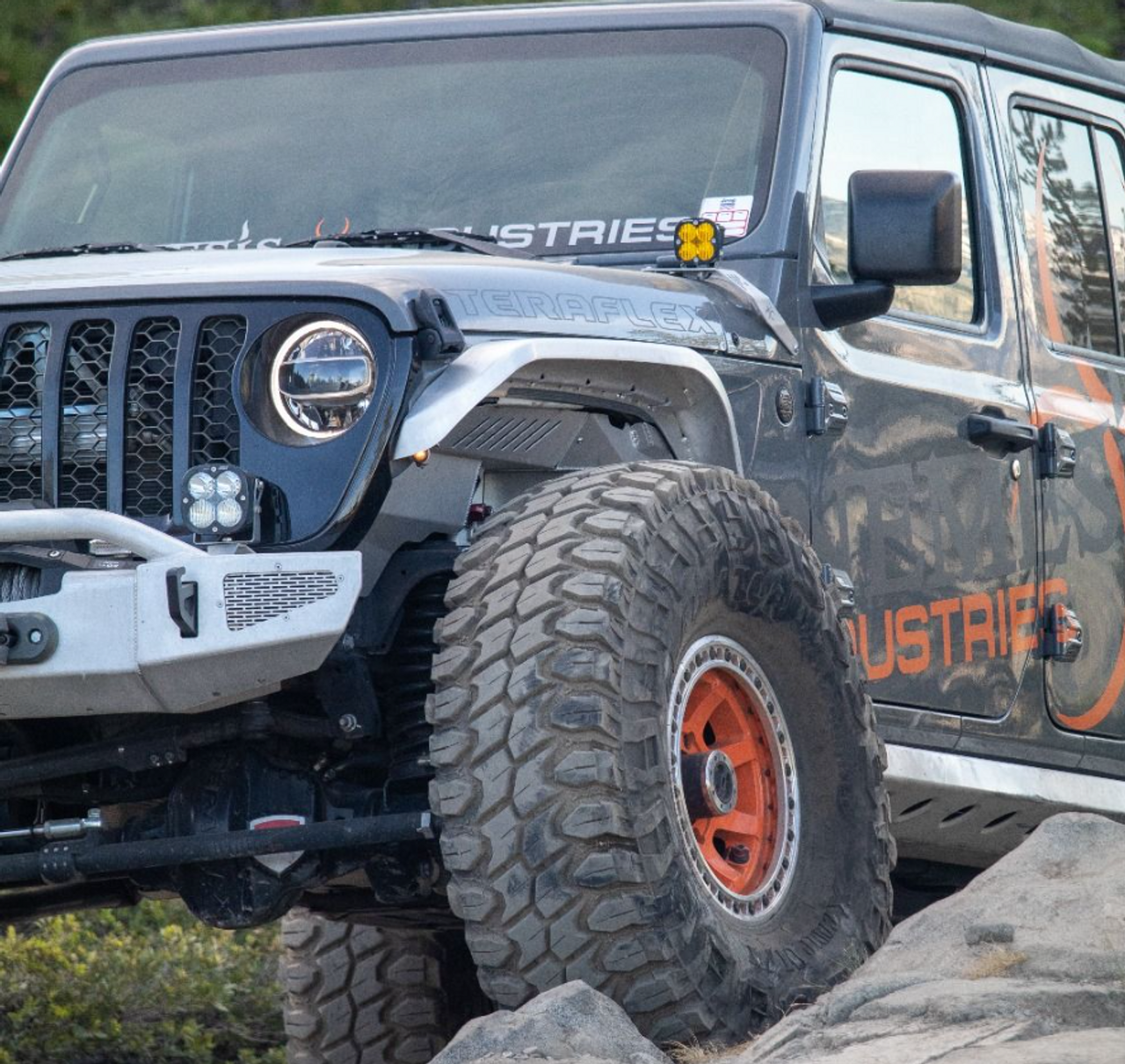 Nemesis Industries 145310 Crawler Ultimate Clearance Highline Front Flares for Jeep Wrangler JL & Gladiator JT 2018+
