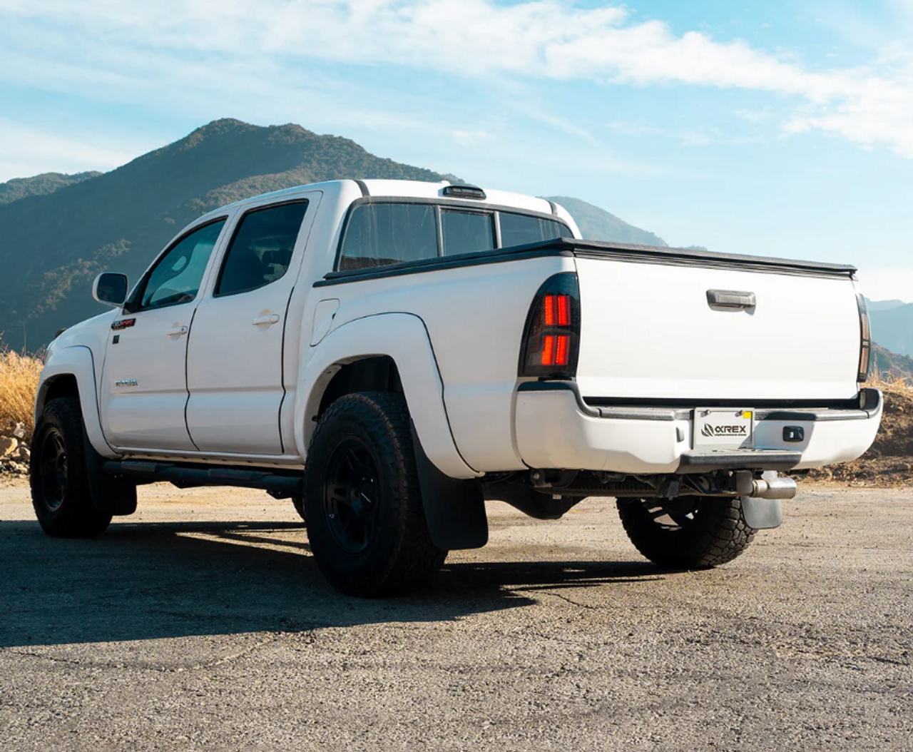 AlphaRex 680052 NOVA-Series Prismatic LED Tail Lights in Black for Toyota Tacoma 2005-2015