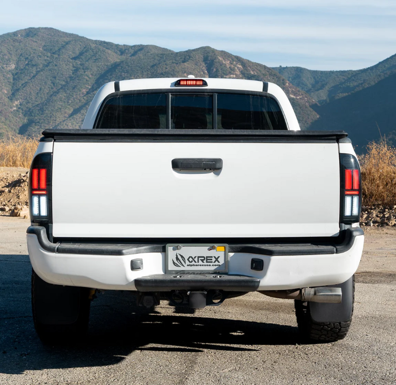 AlphaRex 680052 NOVA-Series Prismatic LED Tail Lights in Black for Toyota Tacoma 2005-2015