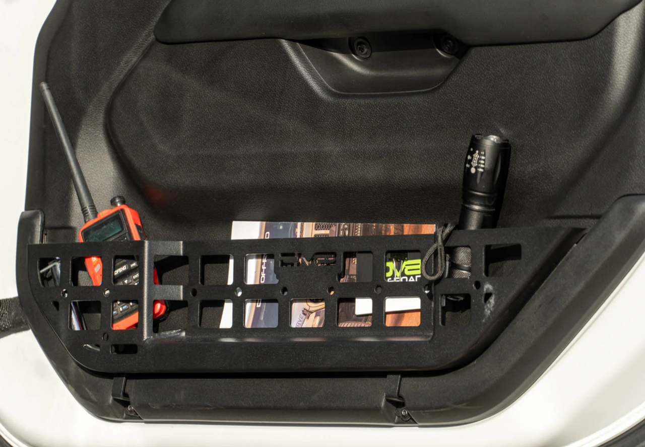 DV8 Offroad MPJL-10 Electric Seat Front Door Molle Pockets for Jeep Wrangler JL & Gladiator JT 2018+