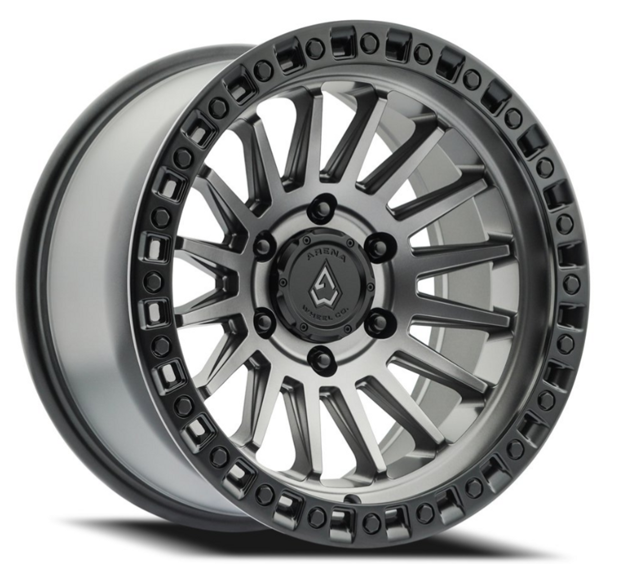 Arena Wheel Co. A101179075N01205 Mesa Wheel 17x9 in Satin Gun Metal with Satin Black Lip 