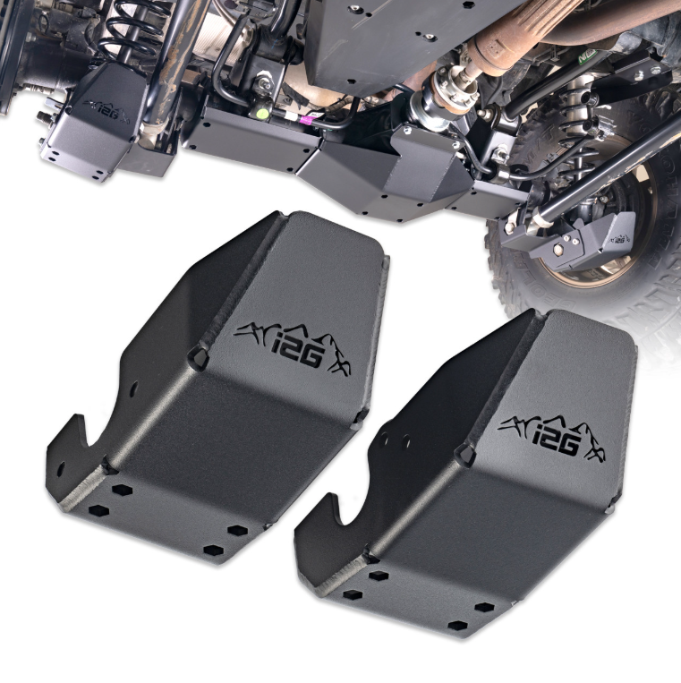 IAG Off-Road IAG-BDY-F2306 Rock Armor Rear Shock Trailing Arm Skid Plates for Ford Bronco 2021+