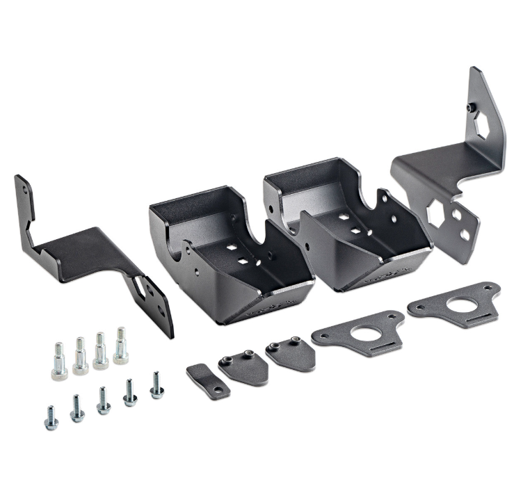 IAG Off-Road IAG-BDY-F2306 Rock Armor Rear Shock Trailing Arm Skid Plates for Ford Bronco 2021+