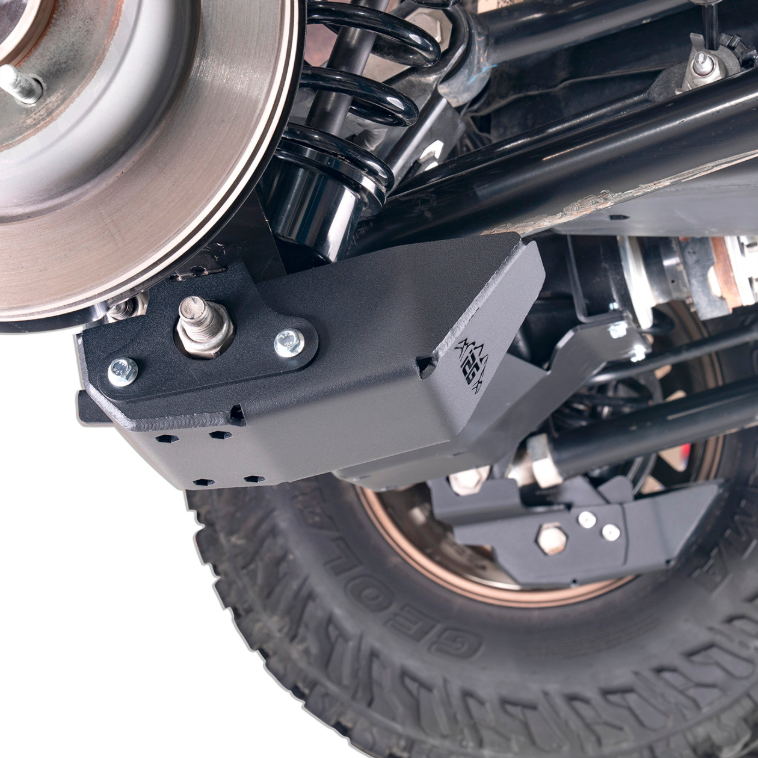 IAG Off-Road IAG-BDY-F2306 Rock Armor Rear Shock Trailing Arm Skid Plates for Ford Bronco 2021+