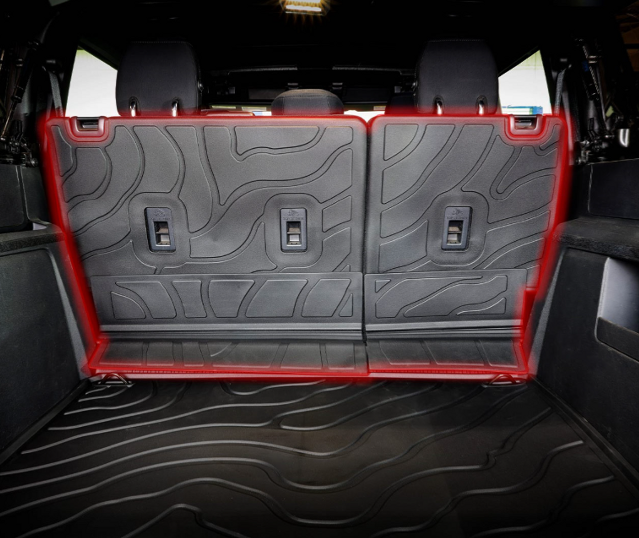 IAG Off-Road IAG-ACC-F318 I-Line TPE Molded Rear Seat Protector Mats for Ford Bronco 4 Door 2021+