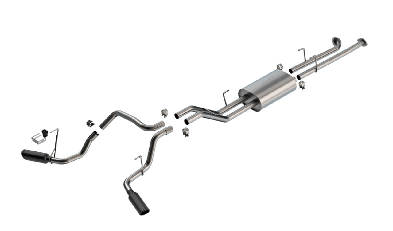 Borla 140238BC Touring Cat-Back Exhaust System for 5.7L Toyota Tundra 2007-2008 Borla 140238BC Touring Cat-Back Exhaust System for 5.7L Toyota Tundra 2007-2008
