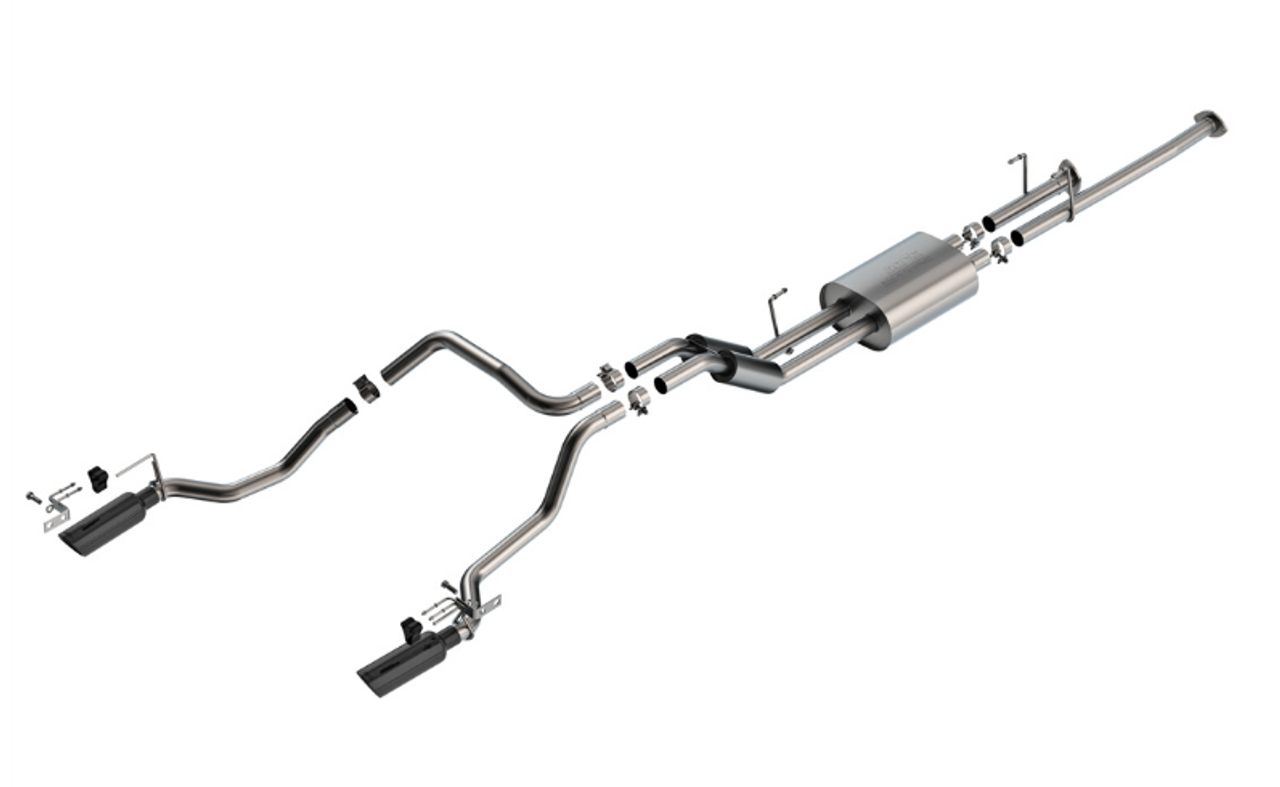 Borla 141025BC S-Type Cat-Back Exhaust System for 4.6L/5.7L Toyota Tundra 2009-2021