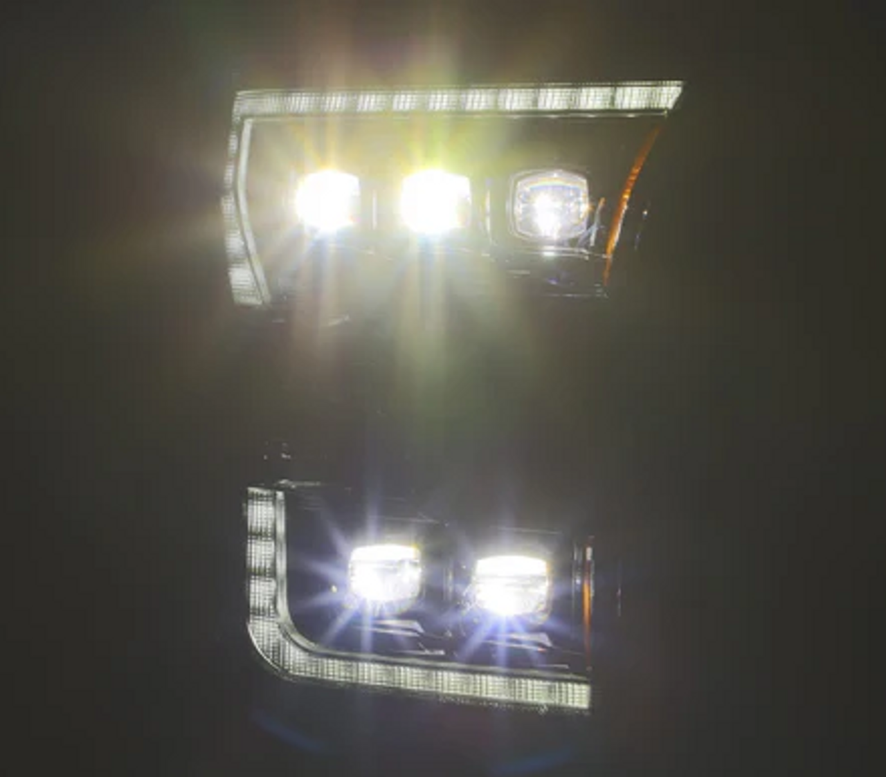 AlphaRex 880152 NOVA-Series LED Projector Headlights in Black for Ford F150 & Raptor 2015-2020