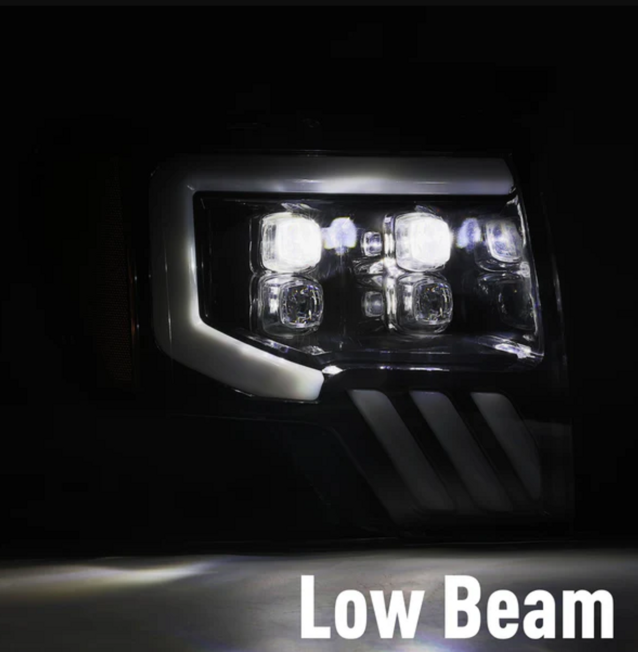 AlphaRex 880192 NOVA-Series LED Projector Headlights in Black for Ford F150 2009-2014