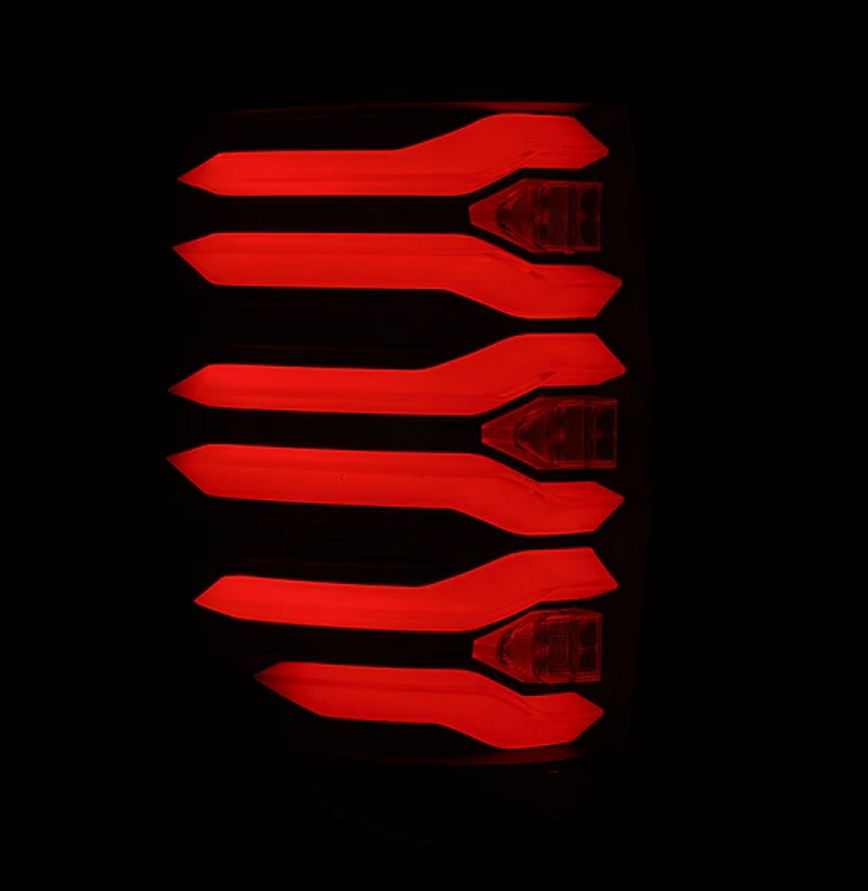 AlphaRex 653080 LUXX-Series LED Tail Lights in Alpha Black for Ford F150 2009-2014