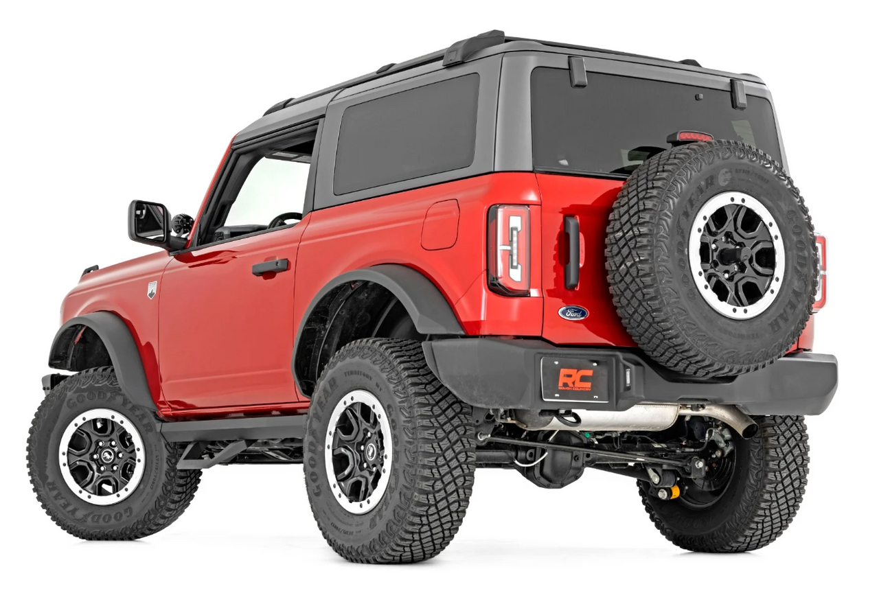 Rough Country 51081 SRX2 Adjustable Aluminum Steps for Ford Bronco 2 Door 2021+