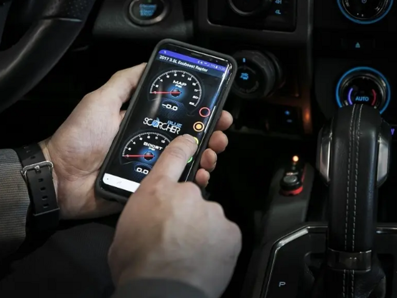 aFe Power 77-83050 Scorcher Blue Bluetooth Power Module for Ford Bronco Raptor 2022+ 3.0L aFe Power 77-83050 Scorcher Blue Bluetooth Power Module for Ford Bronco Raptor 2022+ 3.0L