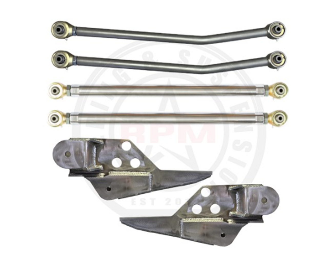 RPM Steering RPM-3088 Parallel 4 Link Rear Long Arm Upgrade Kit for Jeep Wrangler JL 4 Door 2018+