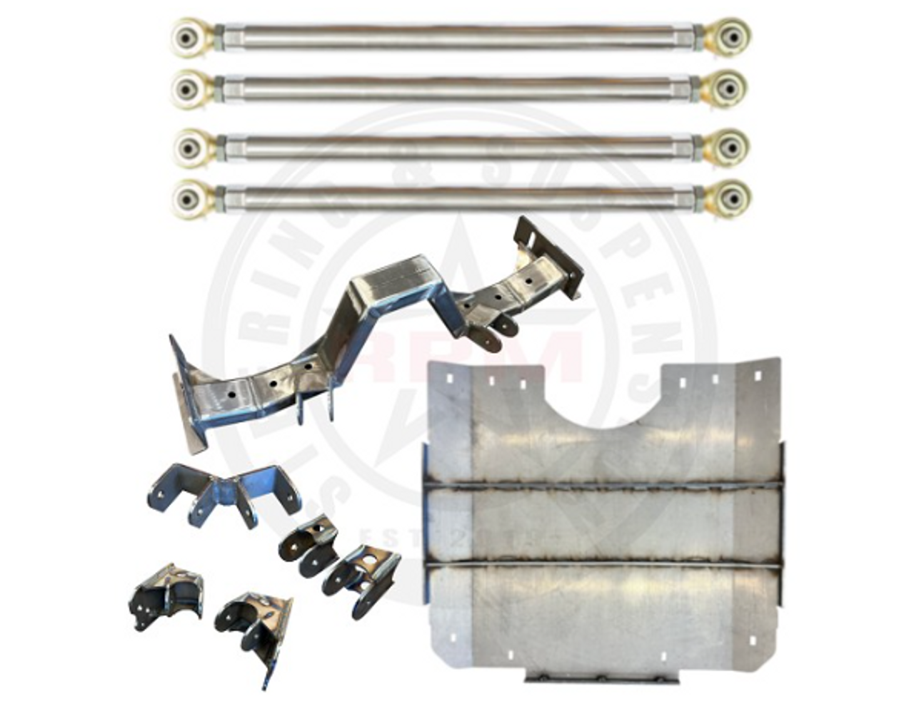 RPM Steering RPM-3038 Double Triangulated 4 Link Rear Long Arm Upgrade for Jeep Wrangler JL 4 Door 2018+