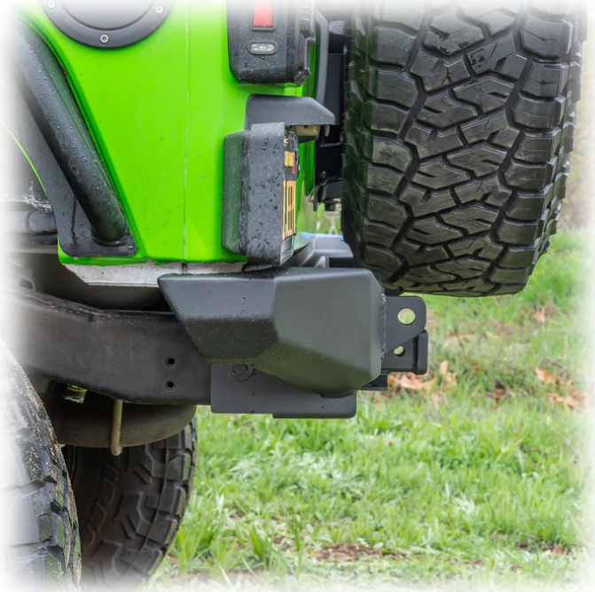 Turn Offroad JKRB-01 Rear Bumper with Hitch Receiver for Jeep Wrangler JK 2007-2018