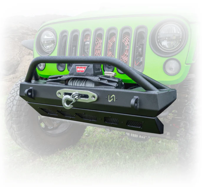 Turn Offroad JPFB-04 Front Bumper with Bull Bar & Skid for Jeep Wrangler JK, JL & Gladiator JT 2007+