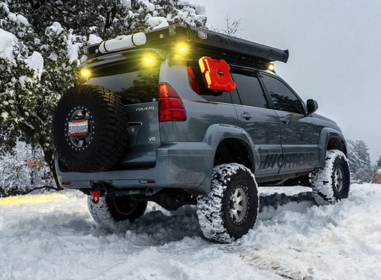 JW Offroad Tire Carrier 3.5" Bundle 1 Center License Plate Mount for Lexus GX470 2003-2009 JW Offroad Tire Carrier 3.5" Bundle 1 Center License Plate Mount for Lexus GX470 2003-2009