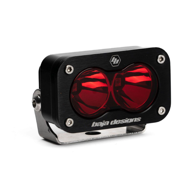 Baja Designs 54-0120-RD S2 LED Auxiliary Light Pod Universal Spot/Clear