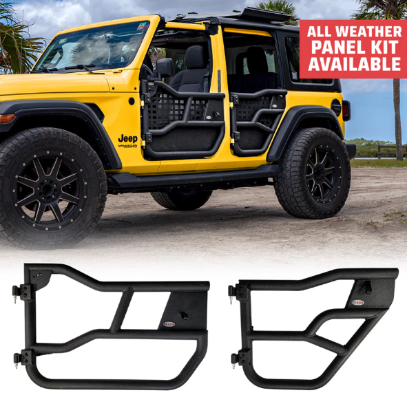 EZ 4x4 1918 4824 Alpha Aluminum Full Tube Doors for Jeep Gladiator JT 2020+