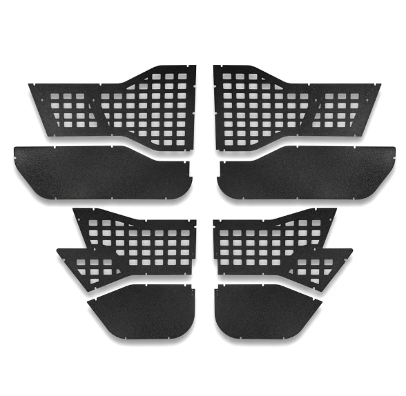 EZ 4x4 1918 8574 All-Weather Panels for Alpha Tube Doors for Jeep Wrangler JK, JL & Gladiator JT 2007+